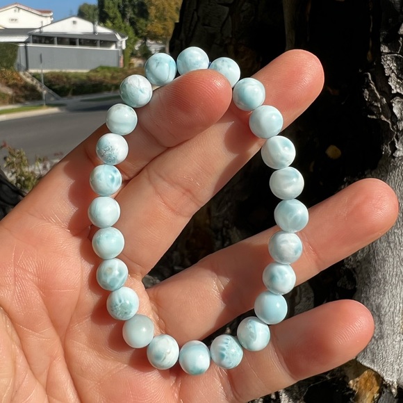 Larimar Beach Bracelet - Small Beads - Picture 3 of 8